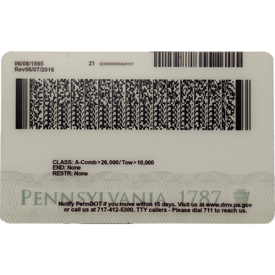 Pennsylvania (PA) CDL